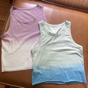 American Eagle Outfitters set of 2 ombré tank tops
